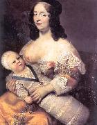 Charles Beaubrun Louis XIV et la Dame Longuet de La Giraudiere Spain oil painting artist